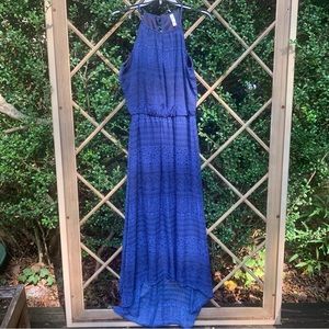 Xhilaration Full length semi sheer high/low dress